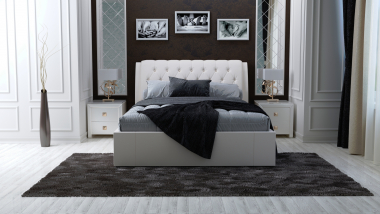 1. Кровать "Венеция" 1600 (иск.кожа)